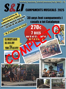 CAMPAMENT MUSICAL I AVENTURA S&Ll 2025