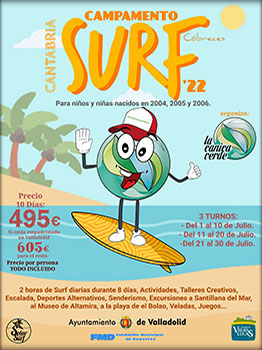 CAMPAMENTO DE SURF. COBRECES 2022