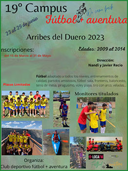19º CAMPUS FÚTBOL MAS AVENTURA