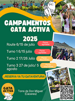 CAMPAMENTOS DE VERANO GATA ACTIVA 2025