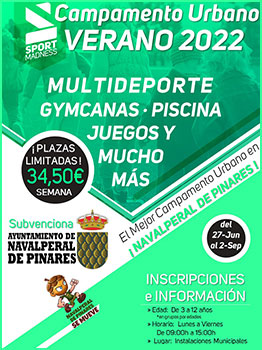 CAMPAMENTO URBANO NAVALPERAL DE PINARES 2022