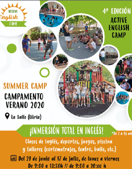 4ª EDICIÓN ACTIVE ENGLISH CAMP 