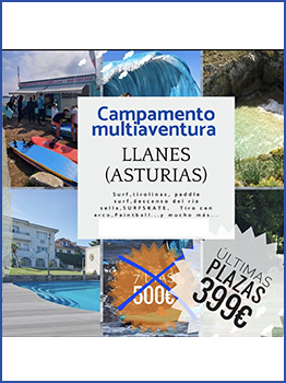 CAMPAMENTO MULTIAVENTURA EN LLANES - VERANO 2025